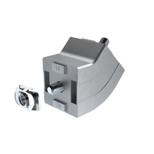 Fissaggio per profilati in alluminio - GUS 454 series - Robotunits GmbH - per cantiere di costruzione / per applicazioni industriali / galvanizzato