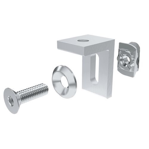 Squadra di fissaggio per assemblaggio di profilati - GUS 4651 - Robotunits GmbH - per profilati in alluminio / per operazioni di assemblaggio / in alluminio