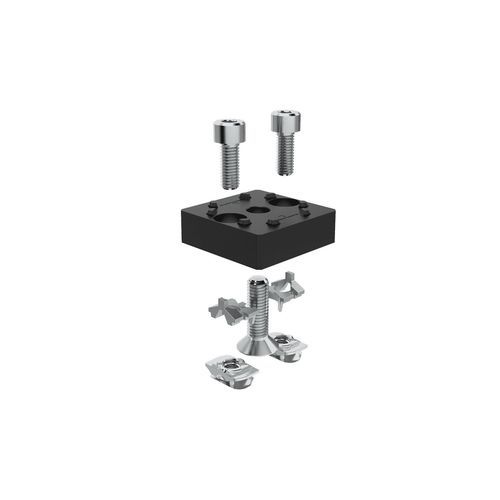 Fissaggio per profilati in alluminio - FAS 505 series - Robotunits GmbH - in acciaio / in acciaio zincato / galvanizzato