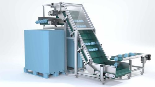 Trasportatore inclinato - Robotunits GmbH - a inclinazione regolabile / a Z / a L