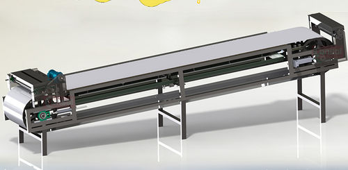 Raffreddatore di polvere - consol steel belt - ad uso industriale / con trasportatore a nastro