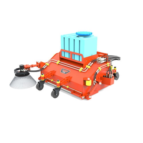 Spazzatrice per minipala caricatrice - GLA031s eries - ORDEM ELEKTRONİK MÜHENDİSLİK MAKİNA SAN. VE TİC. LTD. ŞTİ. - idraulica / per rifiuti / con una spazzola