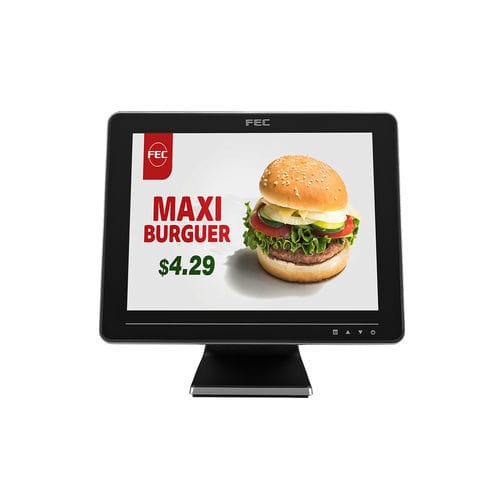 Monitor TFT - AM-1015 - FEC - a tecnologia capacitiva proiettata / con touch screen resistivo a 5 fili / 15"