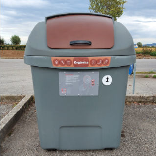 Cassonetto intelligente - CCA  - Baron Srl - in plastica / per rifiuti urbani / mobile