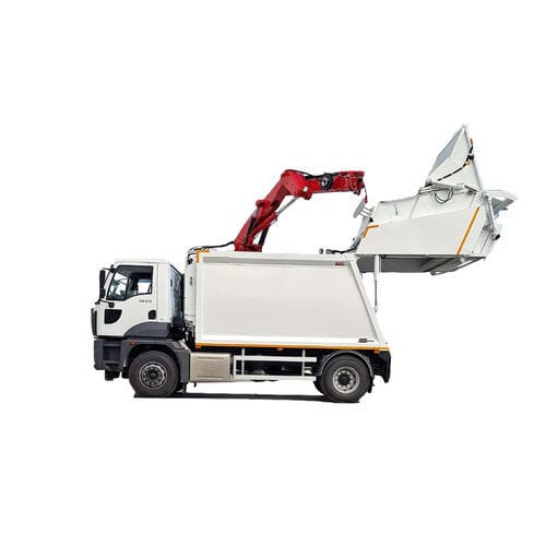 Veicolo raccolta rifiuti caricamento posteriore - CRANE PRO 100-750 - Procompactor Waste Management Equipment - diesel / con gru
