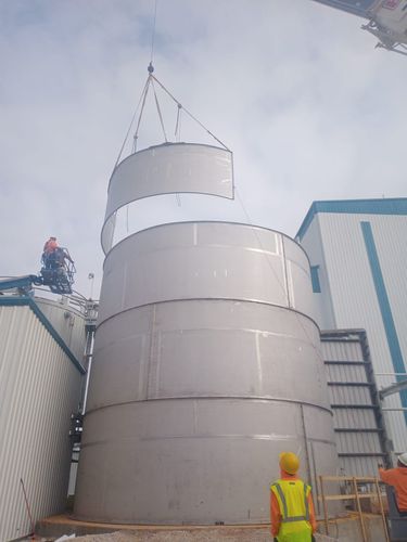 Silo saldato - HYBRIDO - SYCSA - bullonato / per prodotti sfusi / per l'industria agroalimentare