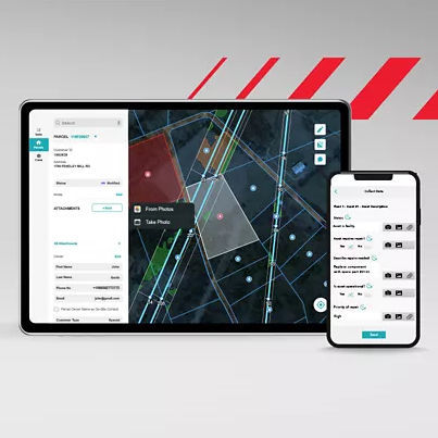 Applicazione mobile di gestione - Lumada FSM - Hitachi Energy - di gestione di asset / di ispezione / di sicurezza