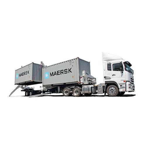 Semirimorchio telescopico - 130 series - Hammar - per contenitore / a 3 assi / trainato