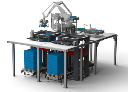 Sistema di pallettizzazione robotizzato - Brolla - per pallet / automatico / per l'industria agroalimentare