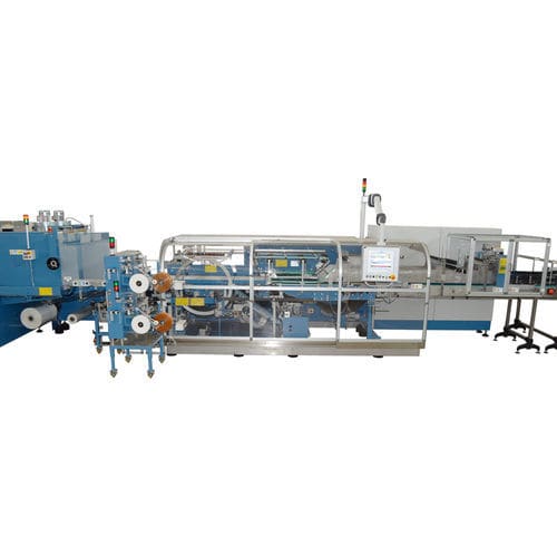 Fardellatrice automatica - LFT - Zambelli S.r.l. - per bottiglie in plastica / con tunnel di retrazione / doppia
