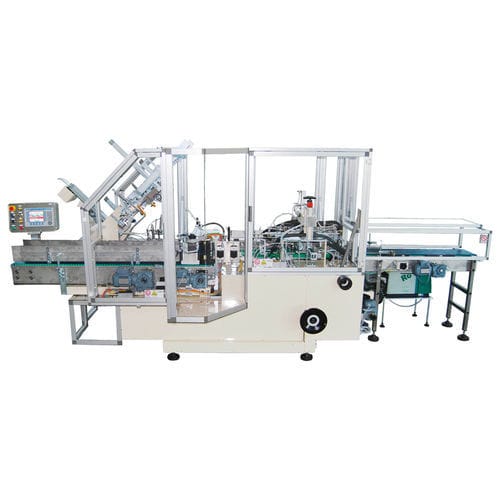 Incassatrice a moto intermittente - AP200W - Zambelli S.r.l. - wraparound / controllata da PLC / per cartone