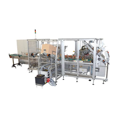 Incassatrice wraparound - AP80 - Zambelli S.r.l. - automatica / controllata da PLC / per vaschette