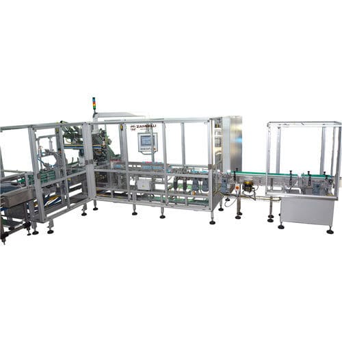 Incassatrice a moto intermittente - AP80 - Zambelli S.r.l. - wraparound / automatica / controllata da PLC