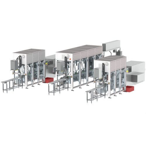 Linea di imballaggio completamente automatica - Goldfuss engineering GmbH - per l'industria agroalimentare / per l'industria farmaceutica / per cartoni