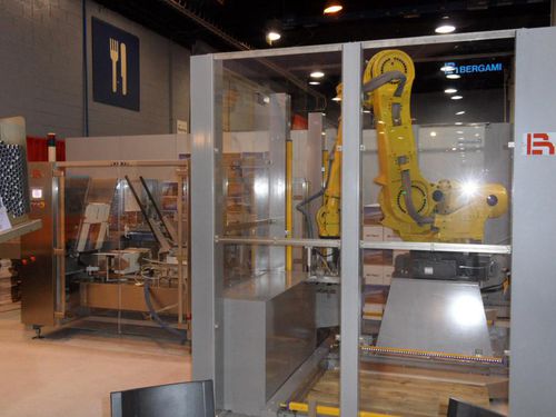 Linea di pallettizzazione e imballaggio robotizzata - BERGAMI PACKAGING SOLUTIONS SRL