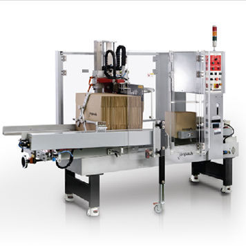 Formatrice di cartoni automatica - Jaehami series - Jaepack Co. Ltd. - a colla termofusibile / nastro adesivo / aggraffatura