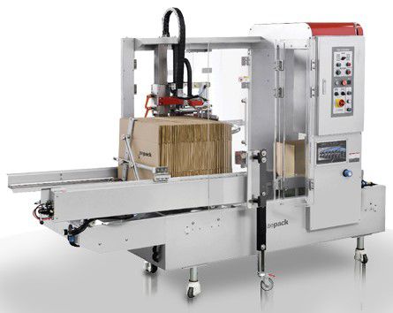 Formatrice di cartoni automatica - JAEHAMI GB-30 - Jaepack Co. Ltd. - a colla termofusibile / nastro adesivo / aggraffatura