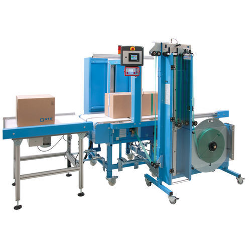 Macchina posa fascetta automatica - US-2000 TR-AST-BM-J - ATS-Tanner GmbH Banderoliersysteme - con touch screen / mobile / con nastro trasportatore