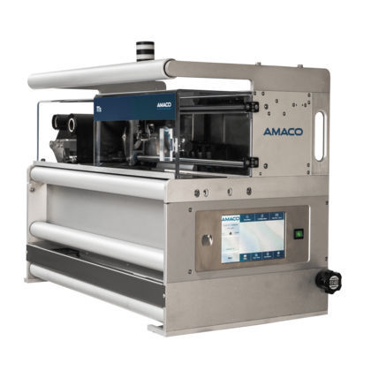 Stampante a trasferimento termico - TTs IC - AMACO GmbH - da terra / monocromatica / ad alta velocità