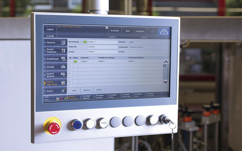 HMI con touch screen - JW Verpackungstechnik GmbH - montato su braccio / USB / display