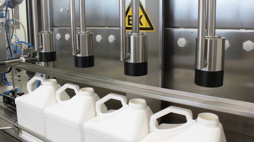 Riempitrice automatica - CE - VOLLENDA-WERK GmbH - per bottiglie / per bevande / per olio minerale