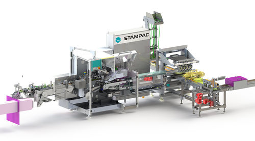 Linea di imballaggio per prodotti al cioccolato - Stampac GmbH - per l'industria agroalimentare / di film / automatica
