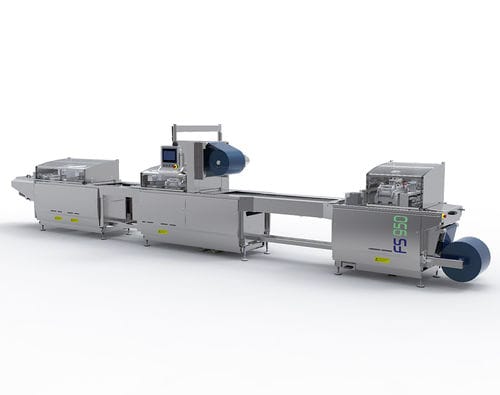 Macchina termoformatrice di film plastico - FS950 - Mecapack - per imballaggio di prodotti alimentari / per imballaggio di prodotti farmaceutici / per imballaggio medicale
