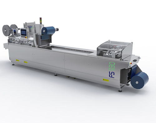 Macchina termoformatrice di film plastico - FS930 - Mecapack - per imballaggio di prodotti alimentari / per imballaggio di prodotti farmaceutici / per imballaggio medicale