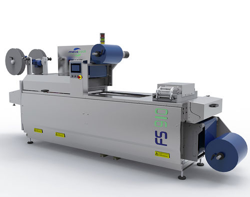 Macchina termoformatrice di film plastico - FS910 - Mecapack - per imballaggio di prodotti alimentari / per imballaggio di prodotti farmaceutici / per imballaggio medicale