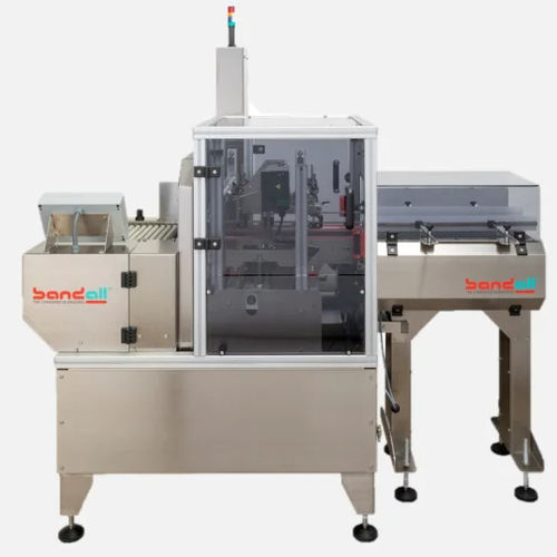 Macchina posa fascetta automatica - TXL series - Bandall B.V. - con nastro trasportatore / per l'industria tipografica / per verdura