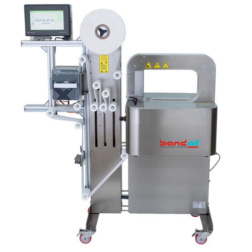 Macchina posa fascetta automatica - Bandall B.V. - con touch screen / per l'industria tipografica / per l'industria farmaceutica