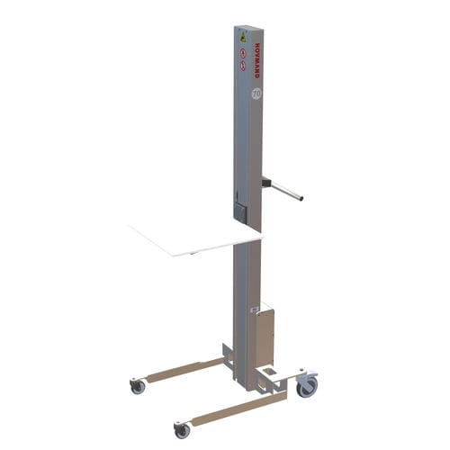 Sollevatore pneumatico - Impox 70M KP1-ix - HOVMAND - a forcella / a piattaforma / in acciaio inossidabile
