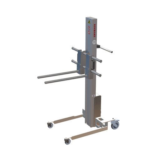 Sollevatore a forcella - Impox 70L Flex - HOVMAND - in acciaio inossidabile / mobile / per avvolgitore