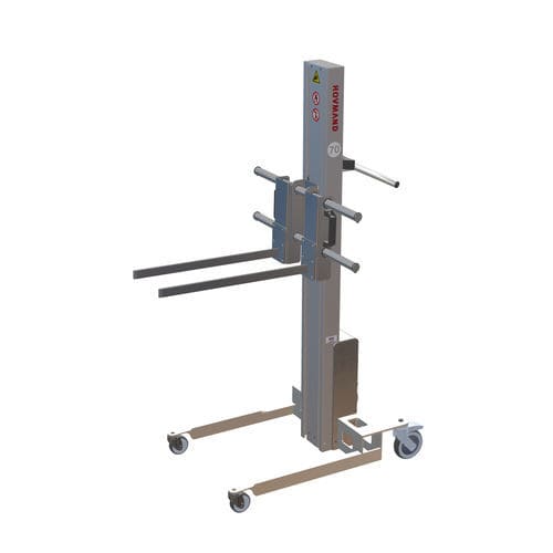 Sollevatore pneumatico - Impox 70L Flex - HOVMAND - a forcella / in acciaio inossidabile / per casse