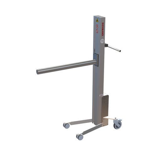 Sollevatore pneumatico - Impox 70L D2-ix - HOVMAND - in acciaio inossidabile / mobile / per avvolgitore