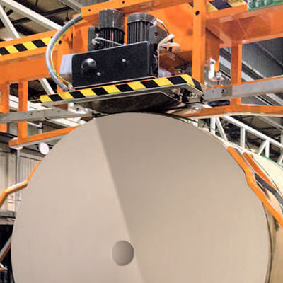 Reggiatrice automatica - VKE/F2G - ITIPACK S.r.l. - per rotoli di carta / per nastro in acciaio / verticale