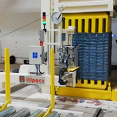 Reggiatrice automatica - ITIPACK S.r.l. - per balle / per nastri in poliestere / per l'industria dell'imballaggio