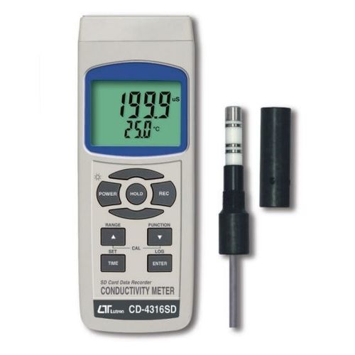 Conduttimetro portatile - CD-4316SD - Lutron - digitale / con registratore di dati