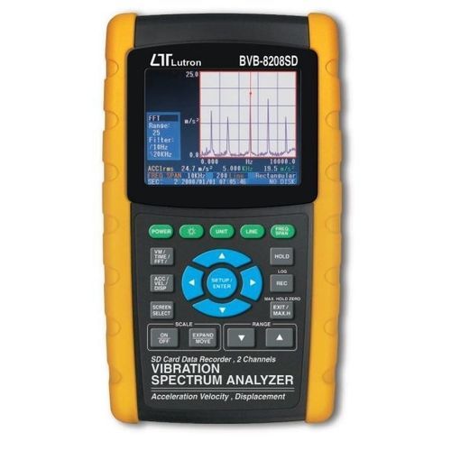 Analizzatore di vibrazioni per monitoraggio di macchina - BVB-8208SD - Lutron - FFT / con registratore di dati