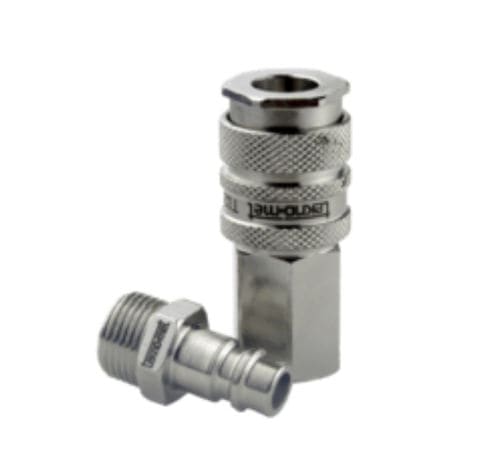 Raccordo pneumatico - T025 series - TEKNO-MET BAĞLANTI ELEMANLARI SAN. ve TİC. LTD. ŞTİ - rapido / in acciaio inox / in ottone nichelato