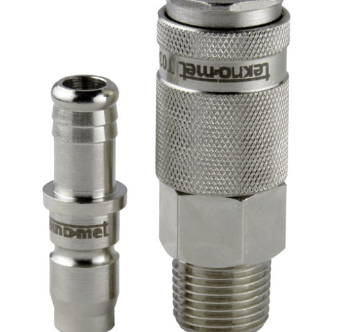 Raccordo pneumatico - T033 series - TEKNO-MET BAĞLANTI ELEMANLARI SAN. ve TİC. LTD. ŞTİ - filettato / rapido / in acciaio inox