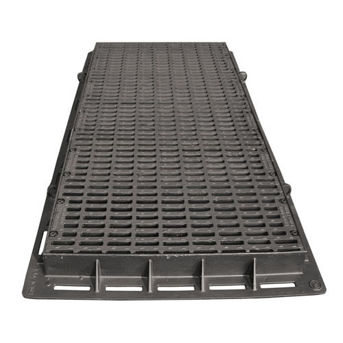 Grigliato in metallo - BIGDRAIN MODULAR F900 8030 - Fonderie Belli SPA - per carichi pesanti / per coperchio di tombino / da incasso