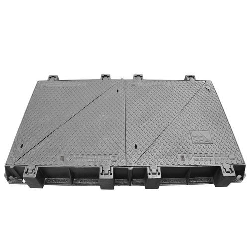 Tombino rettangolare - ADR CLASS F900 series - Fonderie Belli SPA - in ghisa / in ghisa duttile / quadrato