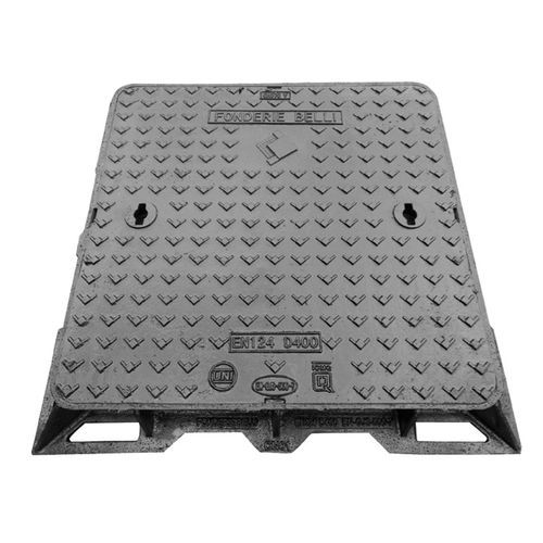 Tombino in ghisa duttile - CHD MACHINED CLASS D400 - Fonderie Belli SPA - quadrato