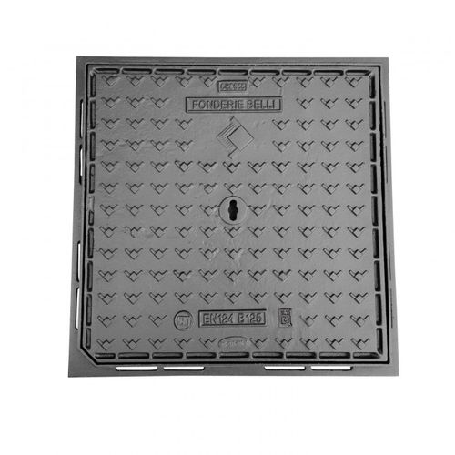 Tombino in ghisa duttile - CHBS- CHCS - B125/C250 - Fonderie Belli SPA - quadrato