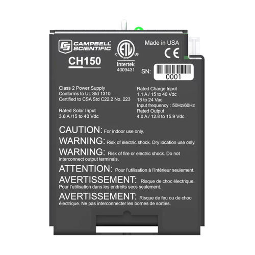 Regolatore di carica per batteria - CH150 - Campbell Scientific Ltd.