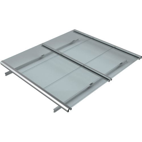 Sistema di fissaggio per impianti fotovoltaici per tetto piano - HELIOS RC3 - Dome Solar - per installazione verticale / in alluminio / in acciaio inossidabile