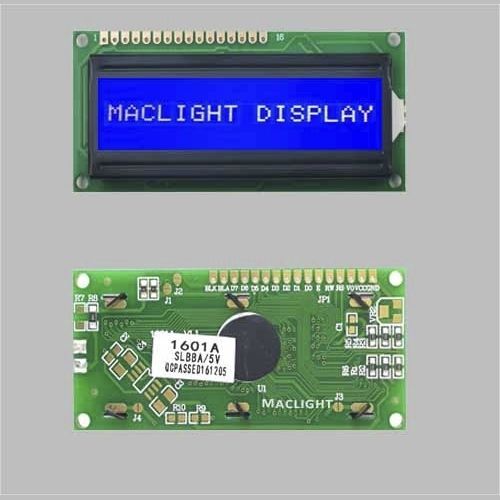 Modulo di visualizzazione LCD STN - MLC161Y-1 - Maclight Display Co., Limited - monocromatico / a 1 linea / MPU 8 bits