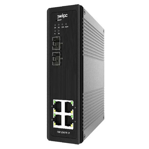 Switch Ethernet non gestibile - ISF106TF-P - JWIPC TECHNOLOGY CO., LTD. - 6 porte / su guida DIN / standard