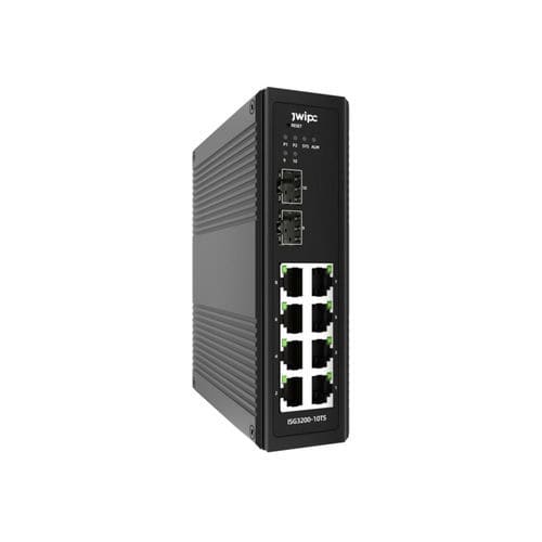 Switch Ethernet gestibile - ISG3200-10TS - JWIPC TECHNOLOGY CO., LTD. - 10 porte / su guida DIN / RJ45